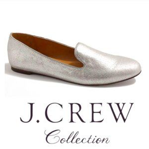 Metallic Silver Cleo Loafers Sz 10